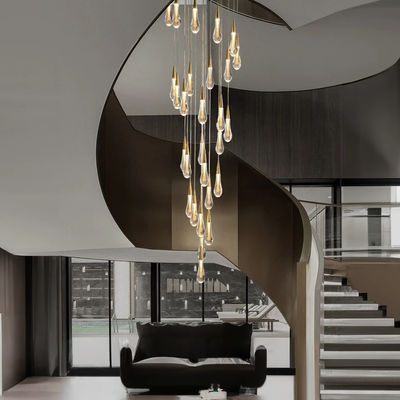 Indra | Crystal Droplet Chandelier | 36 Droplets / Warm White (3000k) | MOD LIGHTING