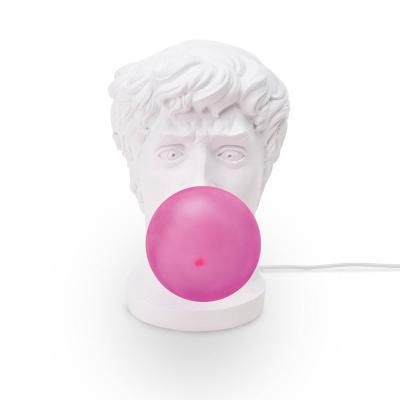 SELETTI Lampada LED da tavolo Wonder Times, bianco/rosa Times, Bianco / Opale, Soggiorno / Sala da pranzo, Plastica, Design, Lampada da tavolo