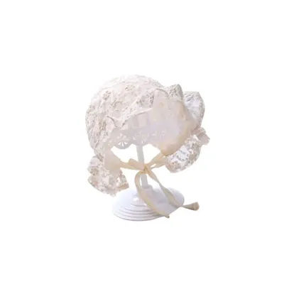 Accessoires de photographie respirants, casquettes de soleil en dentelle pour filles, chapeau pour bébé, Bonnet en coton pour nourrissons