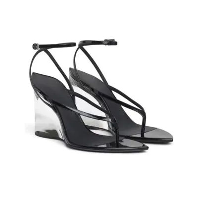 Sandales d'été pour femmes à talons hauts, à bout pointu, à entre-doigts, pour soirée