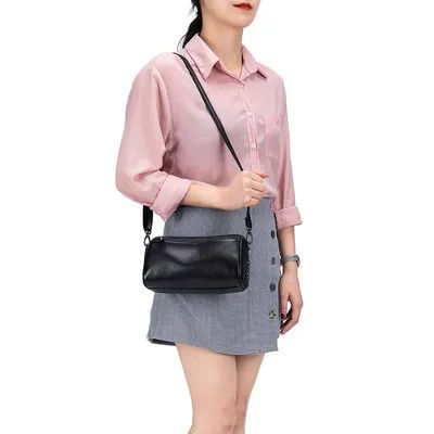Sac à bandoulière en cuir souple pour femmes, oreiller Simple, grande capacité, multifonctionnel, en cuir véritable, décontracté, polyvalent