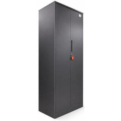armoire haute reconditionnée portes battantes gris anthracite