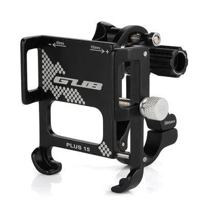 GUB PLUS 15 Bicycle Mobile Phone Holder Fixed Mount Bracket Motorcycle Electric Bike 360 Degree Rotatable Handlebar Support
