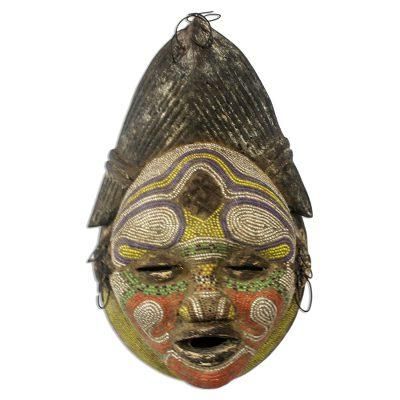 Kindly River Goddess,'Congo Zaire Wood Mask'