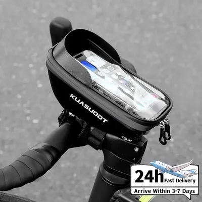 EVA Bicycle Front Frame Bag Large Capacity Touch Screen Bicycle Bag Cycling Phone Holder Bag for Men Bike Accessories Gift
