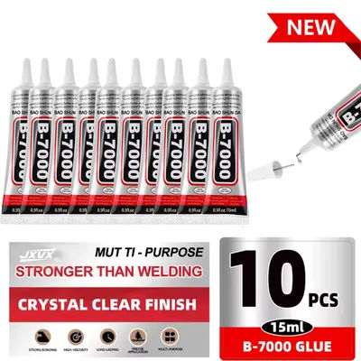 1-10 pièces 15mL Colle de réparation pour montre connectée B-7000, transparente, étanche, souple, adhésif pour métal, verre, bijoux, bricolage, cadre de protection.