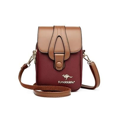 Borsa a tracolla da donna in similpelle multicolore per cellulare, con tracolla regolabile e mini borsa a spalla multi-scomparto, ideale per viaggi, vacanze, shopping, passeggiate e uso quotidiano.