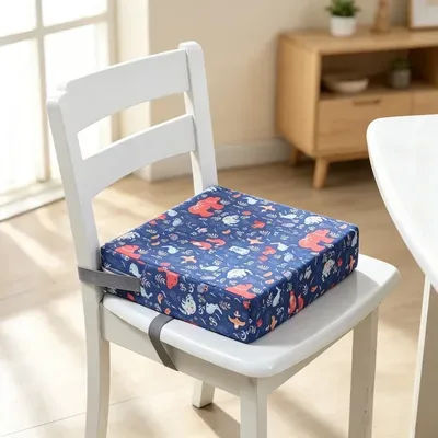 Children Kids Increased Booster Mat Cushion Pillow Pad Baby Dining High Chair Seat Cushions Adjustable Removable Baby Sofa Stool