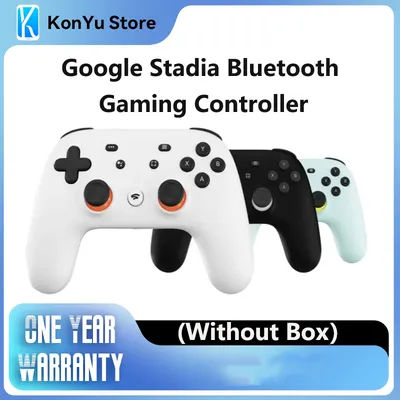 Google Stadia Bluetooth Game Controller - Controller Only, Bulk Packaging, Google Ultra Not Included (White)