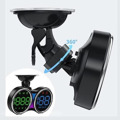 Display head-up universale per auto, tachimetro GPS con display digitale HD multifunzione, mph/km/h, allarme velocità, ora, bussola chilometraggio, per tutti i veicoli, SUV, camion, montaggio a