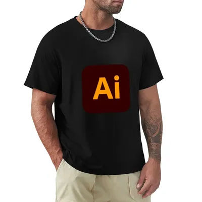 T-shirt Adobe Illustrator, coupe athlétique, haut de sport à manches courtes