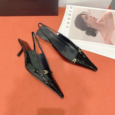 Sandales à talons hauts de luxe pour femmes, talons hauts pointus sexy pour femmes, chaussures élégantes confortables pour l'été