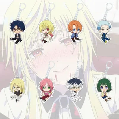 Marriagetoxin Anime Hikaru Gero Mei Kinosaki Acrylic Pendant Keychains Car Key Chain Key Ring Phone Bag Hanging Jewelry Gifts