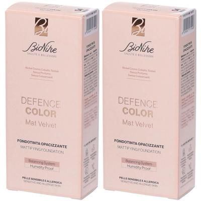 Bionike Defence Color Mat Velvet Fondotinta Opacizzante 04 Beige 2x30