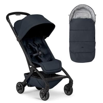 Joolz Aer2 Lightweight Compact Stroller + Footmuff Bundle - Dark Navy Blue