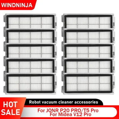 HEPA Filter Replacement For JONR P20 PRO/T5 Pro For Midea V12 Pro Robot Vacuum Accessories Washable Filter Parts Filtration