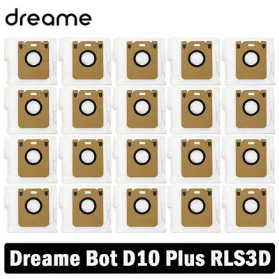Dust Bag For Dreame Bot D10 Plus Accessories RLS3D Robot Vacuum Cleaner Bags Dirty Bag Replacement Spare Parts