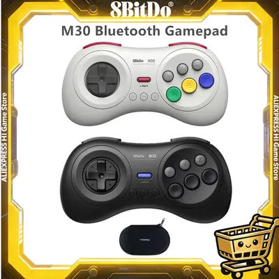 NEW 8Bitdo M30 Bluetooth Controller Gamepad For Nintendo Switch PC MacOS Steam and Android With Sega Genesis Mega Drive Style