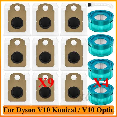 Accessories For Dyson V10 Konical / V10 Optic Robot Vacuum Cleaner Parts Post Filter Pre Filter Dust Bag Dust Liner