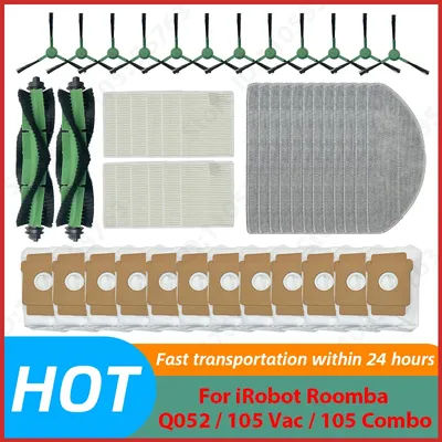 For Irobot Roomba Q052 / 105 Vac / 105 Combo Robot Vacuum Replacement Parts Q0520 105 Accessories