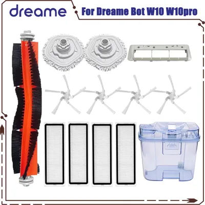 For Dreame Bot W10 W10pro Robot Vacuum and Mop Cleaner spare parts Accessories main side brush mops Hepa Filter Replacement