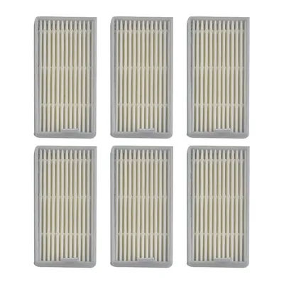 6 Pack Vacuum Cleaner Filter Replacement For SilverCrest For SSR 3000 A1 Robotic Vacuum, Washable HEPA Style Filters