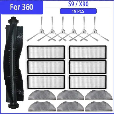 Main Side Brush HEPA Filter Mop Cloths For 360 S9 X90 Robotic Vacuum Cleaner Parts Accessories