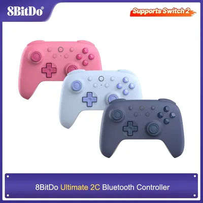 8BitDo Ultimate 2C Bluetooth Controller Gamepad Joystick with 6-axis Motion Control and Rumble Vibration for Nintendo Switch 1,2