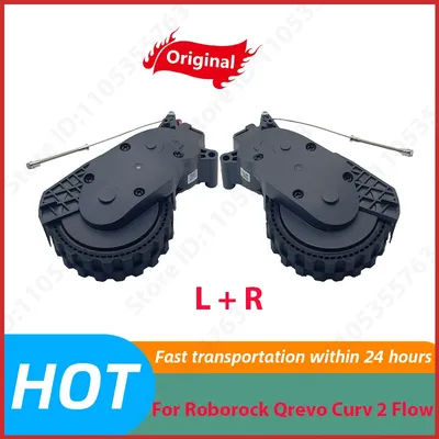 New Original For Roborock Qrevo Curv 2 Flow Spare Parts Left and Right Walking Wheels Robot Vacuum Cleaner Wheel Accessories