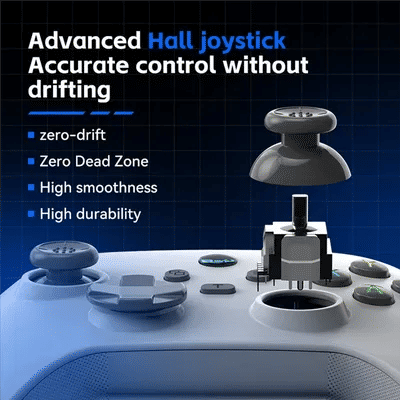 B21B G6 Bluetooth Game Controller For IOS/Android Gamepad For PC Hall Rocker Six-Axis Dual Vibration Joystick For Switch