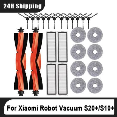 For Xiaomi Robot Vacuum S20+ / S10 Plus / B108GL / B105 Parts Accessories Main Side Brush Hepa Filter