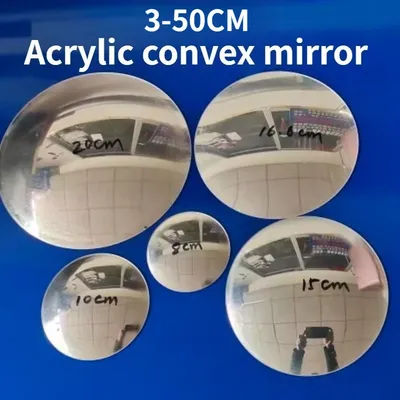 Acrylic Material Convex Mirror Wide-angle Mirror, for Expanding Field of View Decoration Safety Monitoring, Customizable