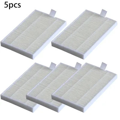 Replacement 5 Filters For Robot Vacuum Cleaner Compatible With For ABIR X6 And For X8 Models To Maintain Performance