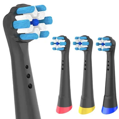 4/8/12x Compatible avec les brosses à dents électriques Oral B iO 2/3/4/5/6/7/8/9/10, têtes de brosse de rechange, recharges de têtes de brosse à dents