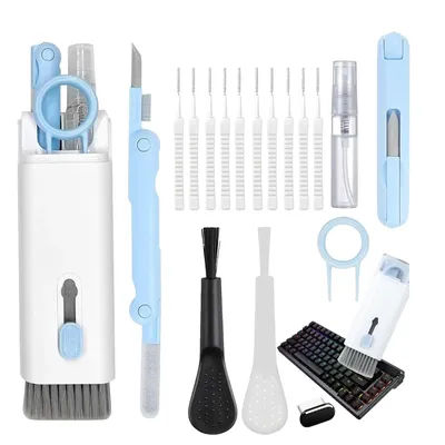 Kit de nettoyage électronique 20-en-1, nettoyeur de clavier, kit de nettoyage pour ordinateur portable, moniteur, téléphone portable, casque, Lego, objectif d'appareil photo d'ordinateur portable