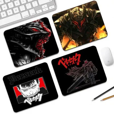 Tapis de souris Berserk, dessin animé japonais, petit tapis de souris pour PC Gamer, décoration de bureau, pour bureau