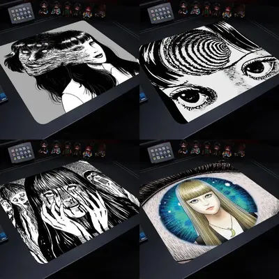 Petit tapis de souris Anime Tomie Junji Ito, 1 pièce, pour ordinateur portable, tapis de jeu, tapis de clavier, protection de bureau