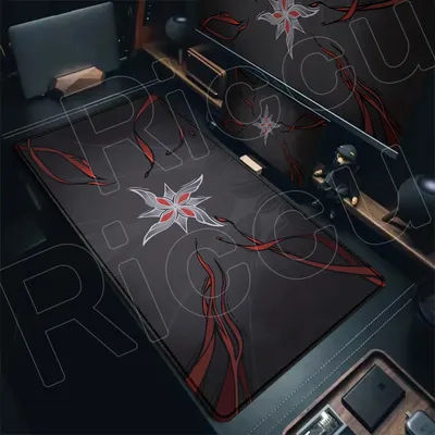 Beaucoup de Genshin Impact Fatui tapis de souris Cool fille Arlecchino tapis de souris ordinateur portable de jeu grand 100 × 50 cm tapis de bureau PC joli tapis de souris Anime