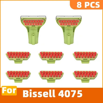 Fit for Vacuum Cleaner Suction Nozzle Bissell 4075 Multi-Purpose Carpet Cleaner Parts with Removable Red Bristles Brush Tool