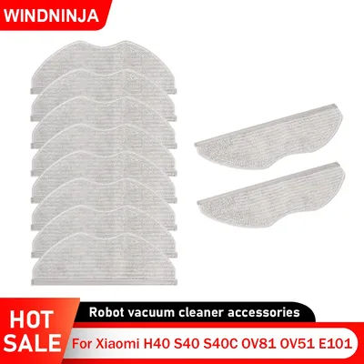 Mop Cloths For Xiaomi S40 OV81 OV51 H40 S40C E101 Replacement Mop Pads Rags Accessories Robot Vacuum Cleaner Spare Parts