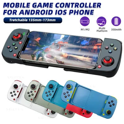 D3 Wireless Mobile Game Controller Telescopic Bluetooth-compatible Gamepad for iOS Android Phone Joystick Macro Buttons