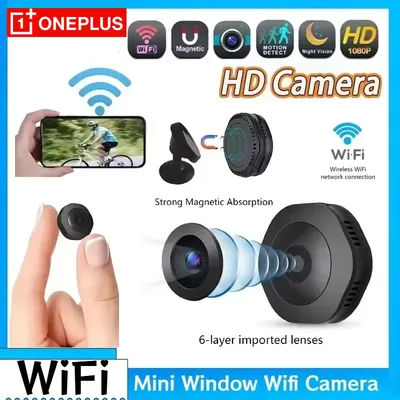 Caméra sans fil portable OnePlus 4KHD Mini, caméra invisible avec vision nocturne, caméscope, moniteur à distance Wifi, enregistreur vidéo et vocal.