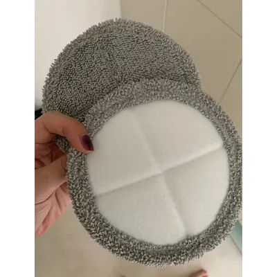 4PCS Round Microfiber Mop Pads for Narwal J1 J2 Robot Vacuum Replacement Cloth Refills Washable Floor Cleaning Rag Parts