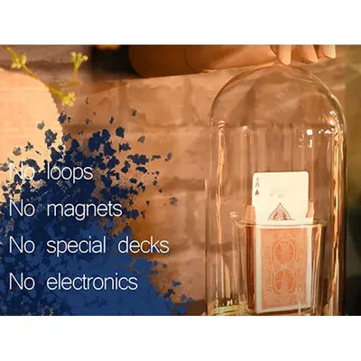 Bluetooth Gimmick Controlled Card Levitation Trick Wireless Ghostly Card Floating Prop Close-Up & Stage Magic Mind-Reading Magia
