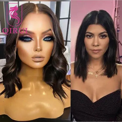 5x5 Silk Base Full Lace Human Hair Wig Indian Remy Hair Wavy Pre Plucked Silk Top Full Lace Wig With Baby Hair Color 2 4
