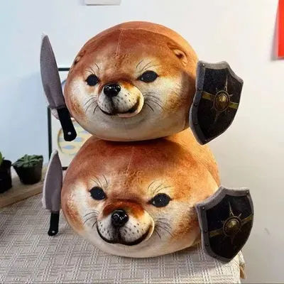 35cm Shiba Inu Dog Plush Toys Kawaii Stuffed Animal Pillow Anime Cartoon Kids Gifts Room Decoration Doll Soothing Companion Gift