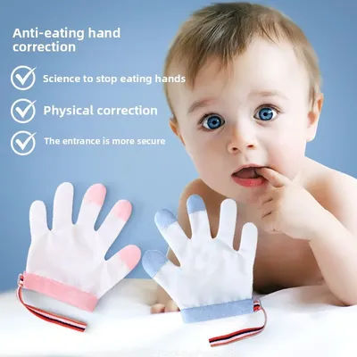 Baby Anti Eating Gloves All Inclusive Baby Eating Gloveschildren Avoiding Eating Biting Nails and Fingers Gloves