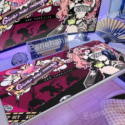 Tapis de clavier tapis de bureau tapis de joueur PC Zenless Zone zéro tapis de souris ZZZERO ZZZ Nicole Koleda Lycaon Ellen Corin XXL grand tapis de souris