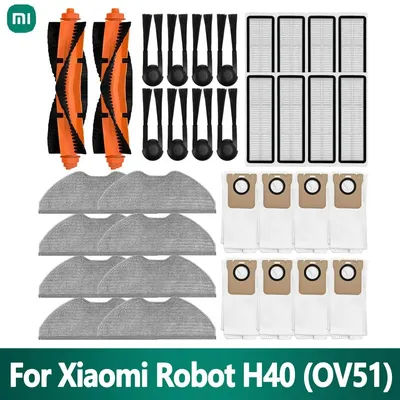 For Xiaomi H40 / OV51 Robot Vacuum Cleaner Replaceable Attachments Main Side Brush Dust Bag Rags Mop Pad HEPA Filter Accessories