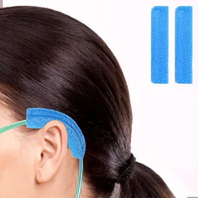 Coussinets d'oreille pour canule nasale à oxygène, 2 pièces, protège-oreilles souples pour patients utilisant des tubes à oxygène